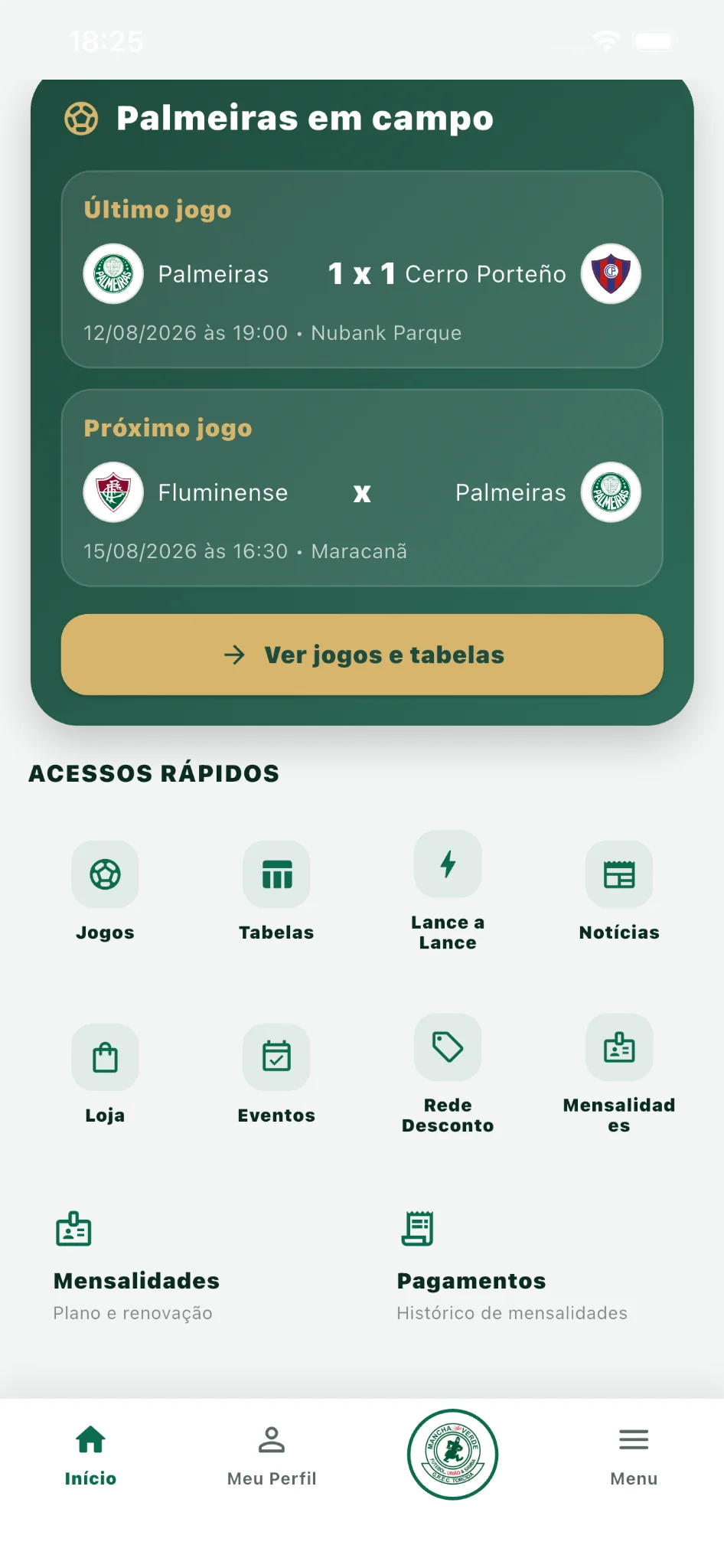 Recursos do novo aplicativo Mancha Alvi Verde